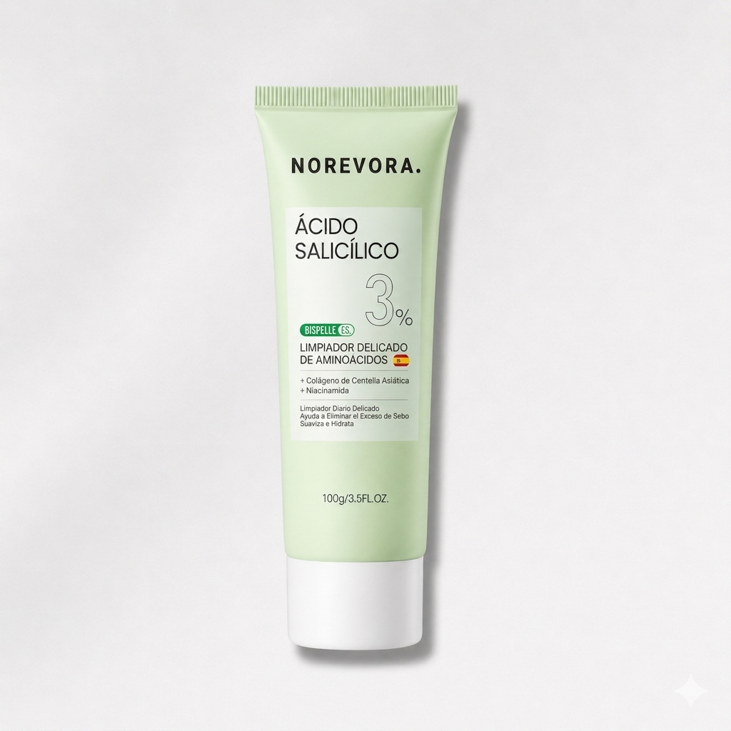 Limpiador con ácido salicílico al 3 % – Piel limpia, contra los puntos negros y el acné (100 ml)